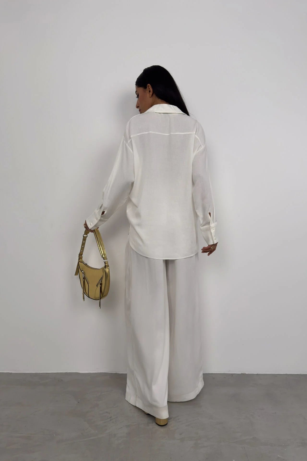 Oversized White Linen Shirt